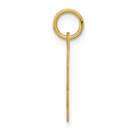 14k Yellow Gold Pendant, Scalloped Coin Design with Female Silhouette, Vintage Medallion Charm