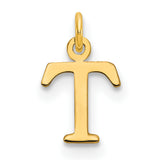 14k Yellow Gold Tau Cross Pendant, T-Shaped Franciscan Religious Charm for Women or Unisex Wear