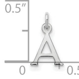 Letter A Initial Charm Pendant in Real 925 Sterling Silver