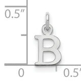 Letter B Initial Charm Pendant in Real 925 Sterling Silver