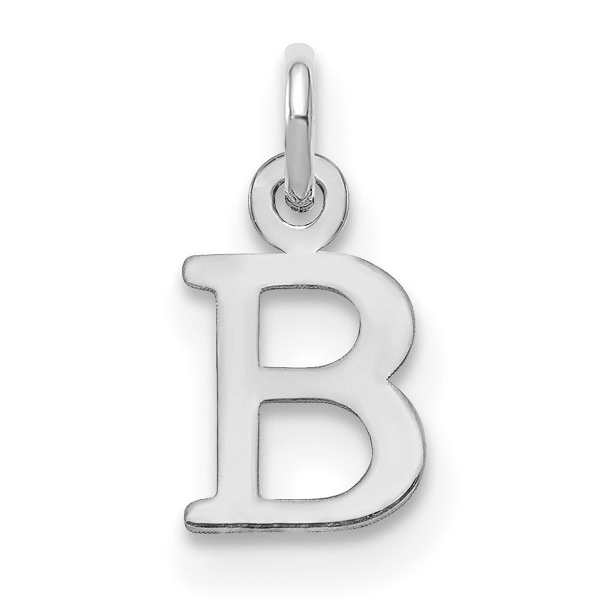 Letter B Initial Charm Pendant in Real 925 Sterling Silver