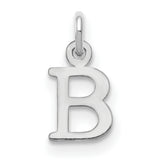 Letter B Initial Charm Pendant in Real 925 Sterling Silver