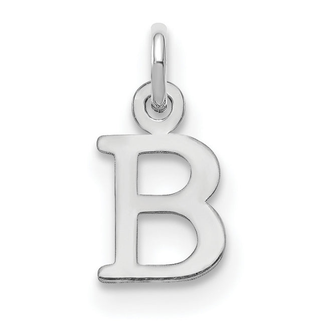 Letter B Initial Charm Pendant in Real 925 Sterling Silver