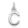 Letter C Initial Charm Pendant in Real 925 Sterling Silver