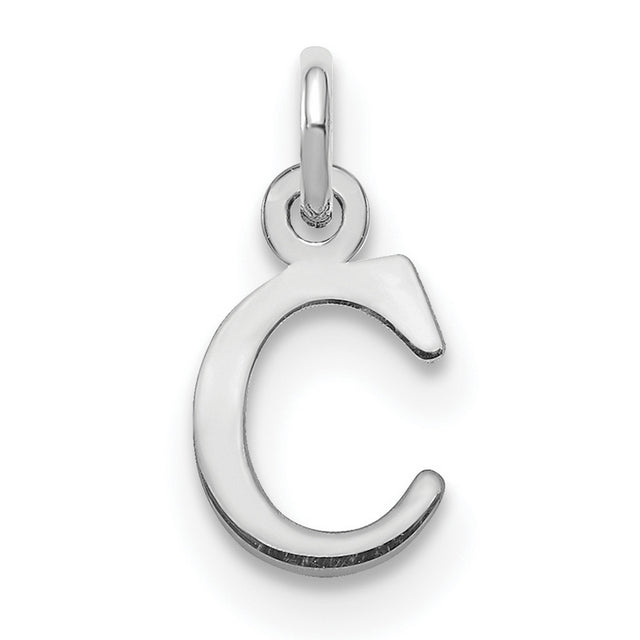 Letter C Initial Charm Pendant in Real 925 Sterling Silver