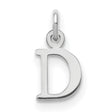 Letter D Initial Charm Pendant in Real 925 Sterling Silver