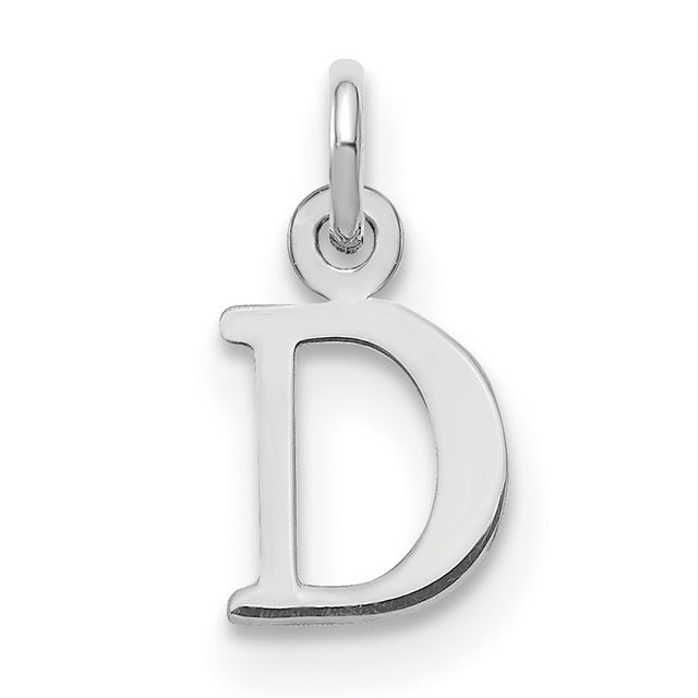 Letter D Initial Charm Pendant in Real 925 Sterling Silver