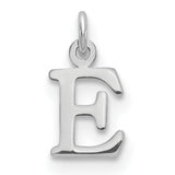 Letter E Initial Charm Pendant in Real 925 Sterling Silver