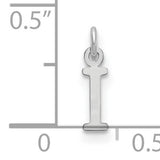 Letter I Initial Charm Pendant in Real 925 Sterling Silver