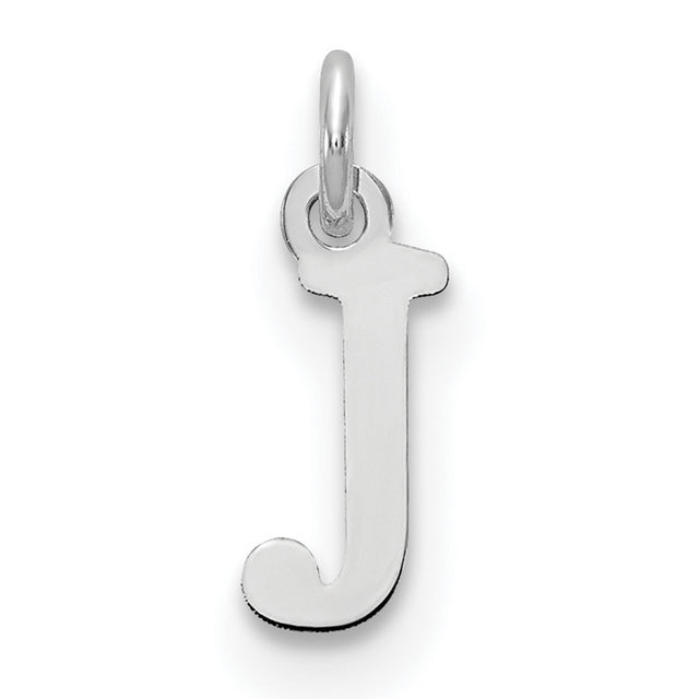 Letter J Initial Charm Pendant in Real 925 Sterling Silver