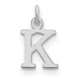Letter K Initial Charm Pendant in Real 925 Sterling Silver