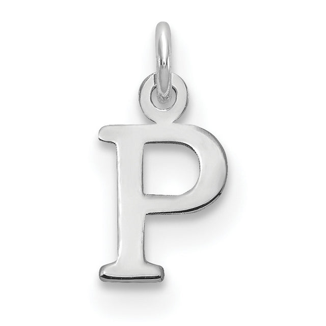 Letter P Initial Charm Pendant in Real 925 Sterling Silver
