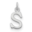 Letter S Initial Charm Pendant in Real 925 Sterling Silver