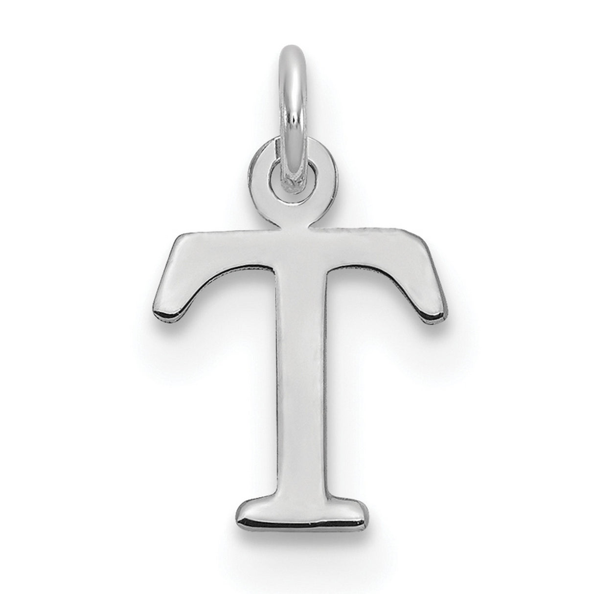 14k White Gold Tau Cross Pendant, T-Shaped Christian Symbol, Franciscan Religious Charm