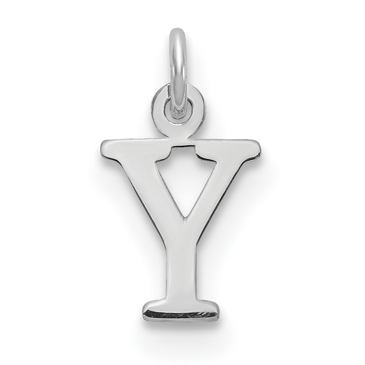 Letter Y Initial Charm Pendant in Real 925 Sterling Silver