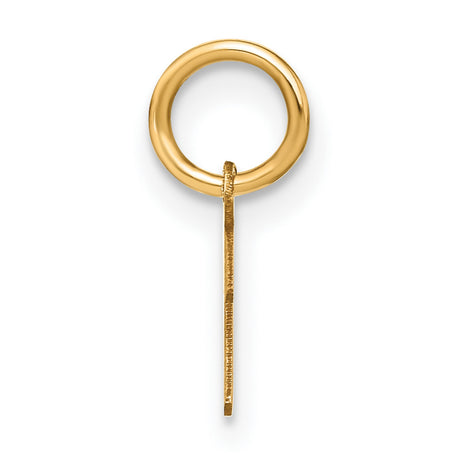 14k Yellow Gold Pendant, Arabic Nun Christian Symbol, Religious Unisex Charm