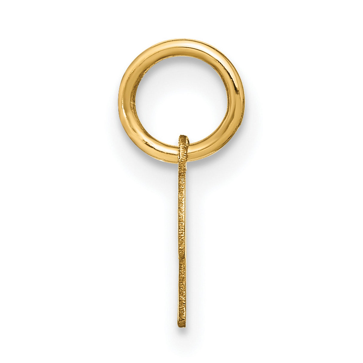 14k Yellow Gold Initial K Pendant, Script Letter Charm, Dainty Monogram Jewelry for Women