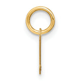 14k Yellow Gold Script Letter L Pendant Charm, Dainty Modern Initial Jewelry for Women