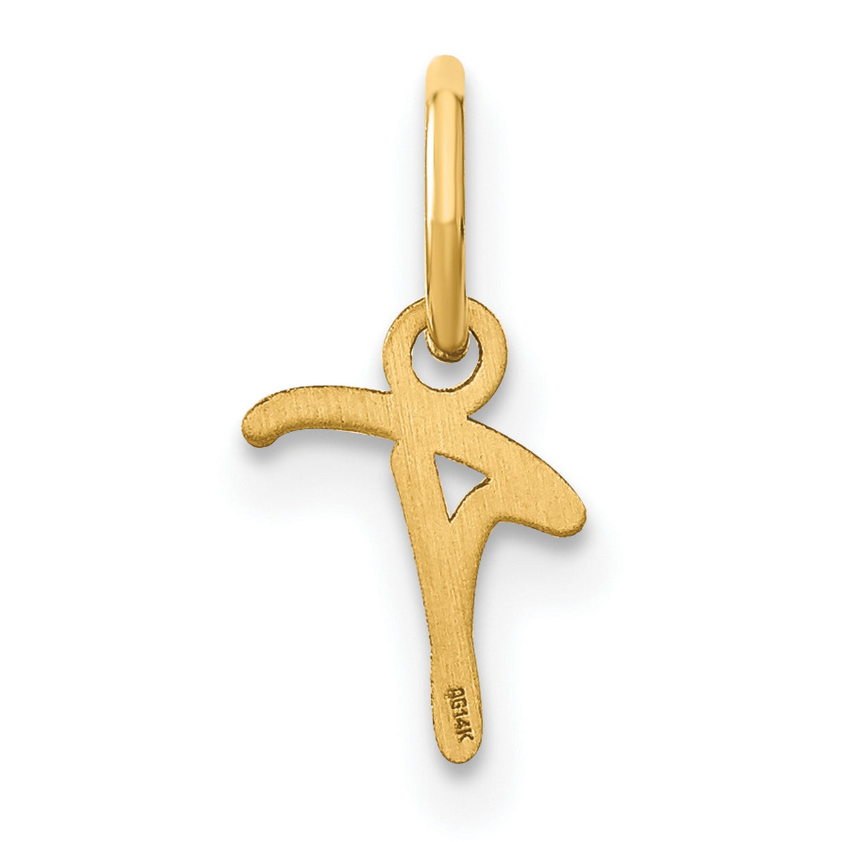 14k Yellow Gold Tau Cross Pendant, Saint Francis Religious Charm for Men and Women