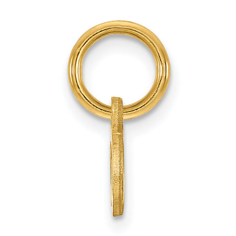 14k Yellow Gold Omega Pendant Charm, Greek Letter Jewelry, Symbol of Eternity and Completion