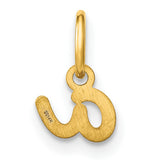 14k Yellow Gold Omega Pendant Charm, Greek Letter Jewelry, Symbol of Eternity and Completion
