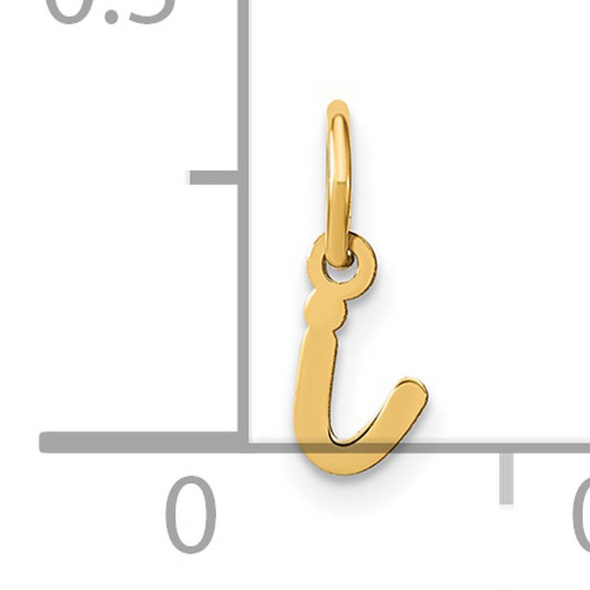 14k Yellow Gold Fish Hook Pendant, Polished Nautical Charm, Hawaiian Symbol for Men or Unisex