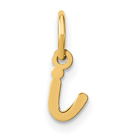 14k Yellow Gold Fish Hook Pendant, Polished Nautical Charm, Hawaiian Symbol for Men or Unisex