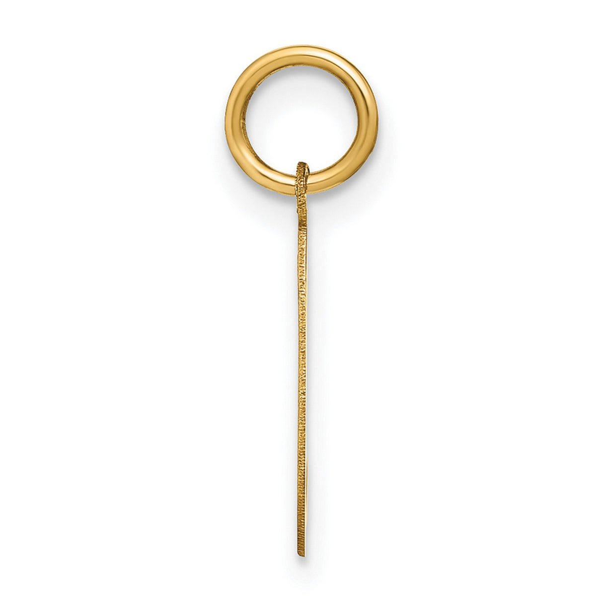 14k Yellow Gold Script Letter L Pendant Charm, Cursive Initial Monogram Jewelry for Women