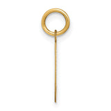 14k Yellow Gold Script Letter L Pendant Charm, Cursive Initial Monogram Jewelry for Women