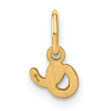 14k Yellow Gold Ampersand Symbol Pendant Charm, Minimalist Connection and Unity Jewelry
