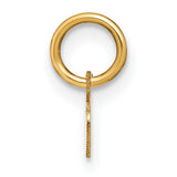 14k Yellow Gold Om Pendant, Modern Hindu Symbol, Yoga and Meditation Spiritual Charm for Women