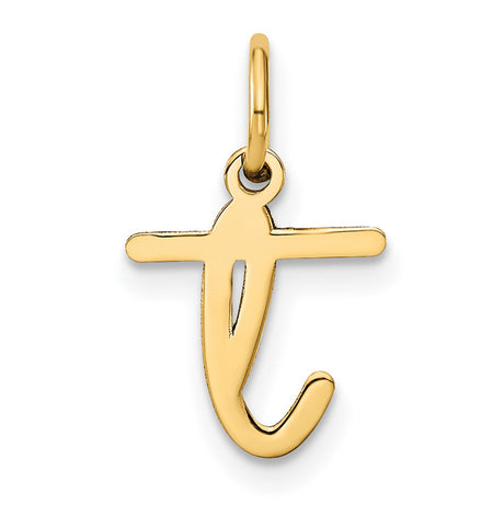 14k Yellow Gold Tau Cross Pendant, Christian Symbol of Faith and Devotion for Women