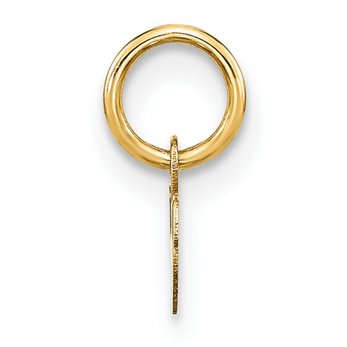 14k Yellow Gold Lowercase Script W Pendant, Dainty Initial Charm, Minimalist Monogram Jewelry