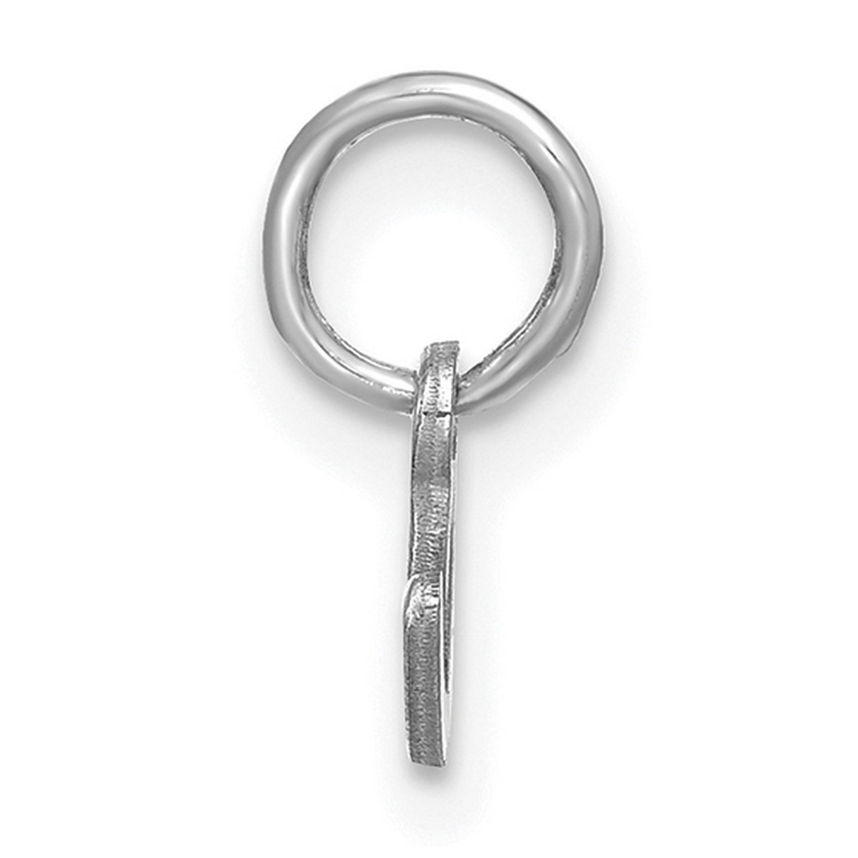 14k White Gold Script Letter E Pendant Charm, Lowercase Cursive Initial Jewelry