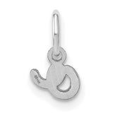 14k White Gold Ampersand Pendant Charm, Minimalist Symbol Design for Women