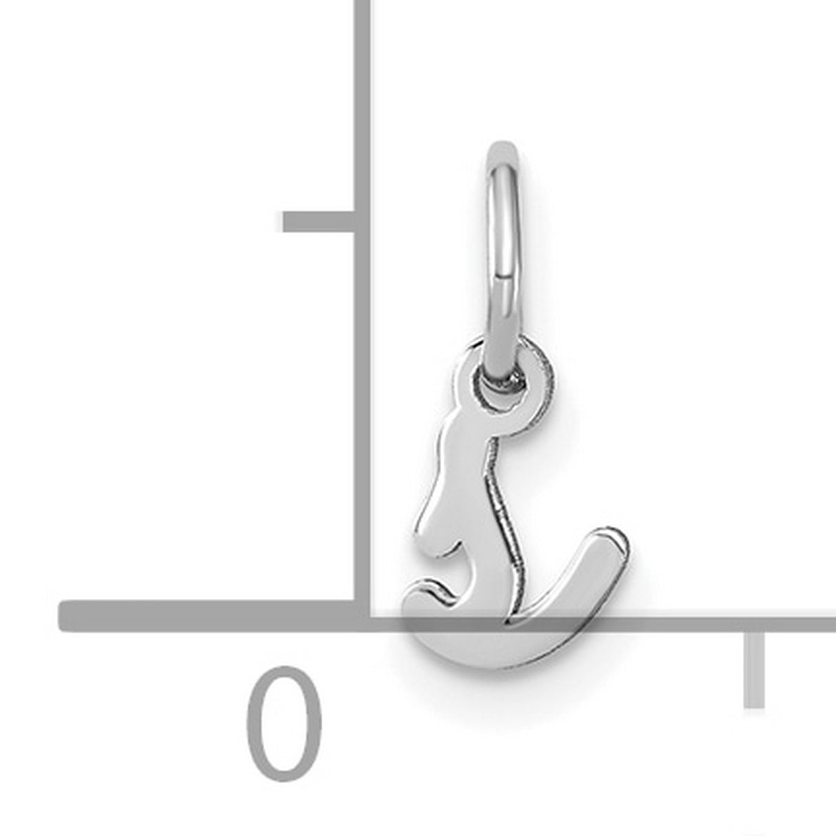 14k White Gold Kangaroo Charm Pendant, Animal Silhouette Jewelry for Women or Unisex