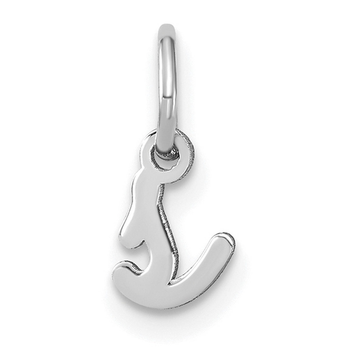 14k White Gold Kangaroo Charm Pendant, Animal Silhouette Jewelry for Women or Unisex