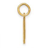 14k Yellow Gold Letter B Pendant Charm, Bold Stylized Initial Monogram for Men or Women