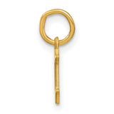 14k Yellow Gold Initial Pendant, Gothic Letter C Charm, Monogram Jewelry for Women or Unisex