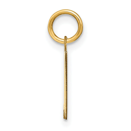 14k Yellow Gold Scorpio Pendant, Stylized M with Tail, Zodiac Astrology Jewelry for Women