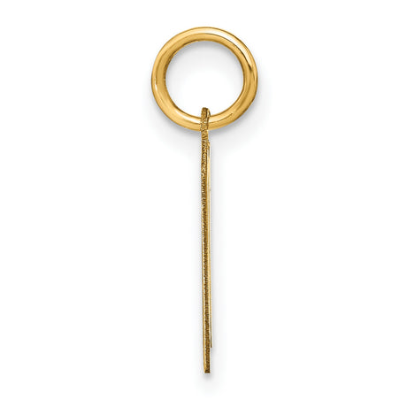 14k Yellow Gold Chai Pendant, Hebrew Life Symbol Charm, Minimalist Jewish Spiritual Jewelry