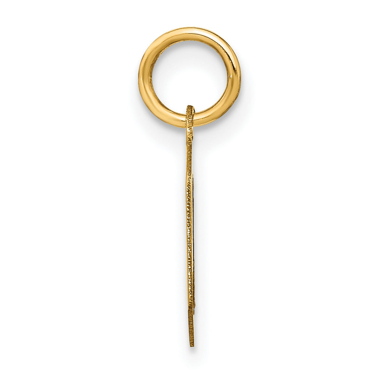 14k Yellow Gold Pendant with Modern Hexagon Cutout Design, Minimalist Geometric Style