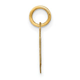 14k Yellow Gold Pendant with Modern Hexagon Cutout Design, Minimalist Geometric Style