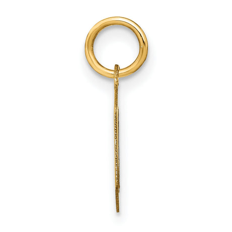 14k Yellow Gold Pendant with Modern Hexagon Cutout Design, Minimalist Geometric Style