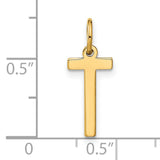14k Yellow Gold Cross Pendant, Minimalist Christian Symbol, Unisex Catholic Charm