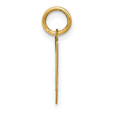 14k Yellow Gold Chevron Pendant with Open Modern Geometric Design for Men or Women