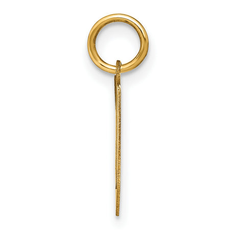 14k Yellow Gold Chevron Pendant with Open Modern Geometric Design for Men or Women