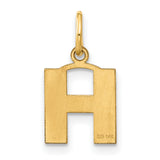 14k Yellow Gold Hebrew Letter Heh Pendant Charm, Jewish Faith Symbol Jewelry for Men or Women