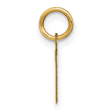 14k Yellow Gold Tau Cross Pendant, Polished Franciscan T Design, Christian Religious Charm