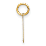 14k Yellow Gold Chai Pendant, Hebrew Life Symbol Charm, Unisex Jewish Faith Jewelry